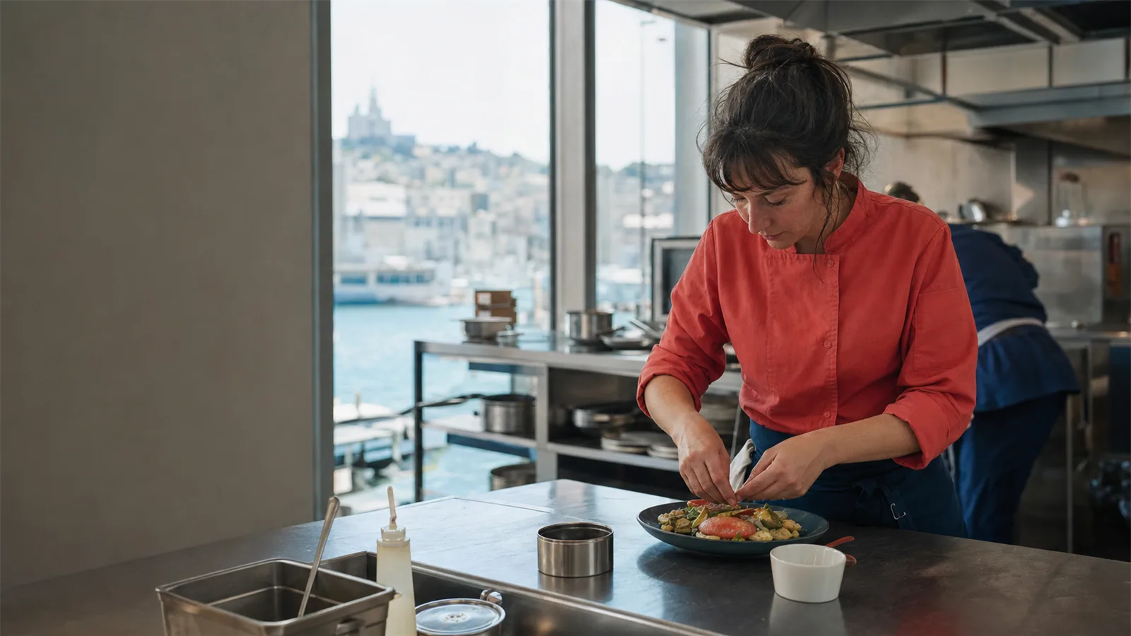 Création culinaire en cuisine